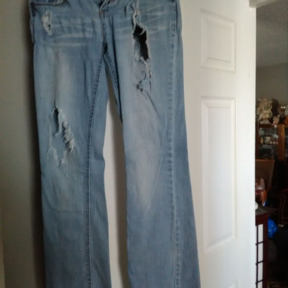 Joe Boxer Distressed Boot Cut Jeans
